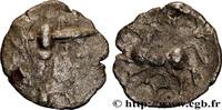 FRANCE Denier à la tête casquée à droite AULERQUES CÉNOMANS (Région du Mans) Le Mans (72) c. 80-50 AC. (12,5mm, 0,60g, 12h) -