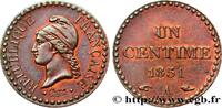 FRANCE Un centime Dupré, IIe République DEUXIÈME RÉPUBLIQUE Paris 1851 (18mm, 1,98g, 6h) -