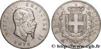 ITALIE 5 Lire Victor Emmanuel II ITALIE Milan 1874 (37mm, 24,85g, 6h) -