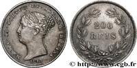 PORTUGAL - ROYAUME DE PORTUGAL - MARIE II 200 Réis PORTUGAL - ROYAUME DE PORTUGAL - MARIE II 1843 (23,5mm, 5,90g, 6h) -