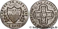 SUISSE - CANTON DE VAUD 1 Batzen SUISSE - CANTON DE VAUD Lausanne 1828 (25mm, 2,43g, 6h) -