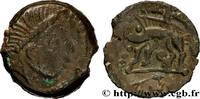 FRANCE Bronze au sanglier enseigne AULERQUES ÉBUROVICES (Région d'Évreux) Évreux (27) c.60-50 AC. (16mm, 3,03g, 11h) -