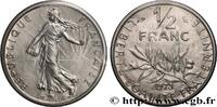 FRANCE Piéfort nickel de 1/2 franc Semeuse PIÉFORTS Paris 1973 (19,5mm, 9g, 6h) -