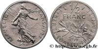 FRANCE Piéfort nickel de 1/2 franc Semeuse PIÉFORTS Pessac 1979 (19,5mm, 9g, 6h) -