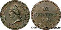 FRANCE Un centime Dupré, IIe République DEUXIÈME RÉPUBLIQUE Paris 1851 (18mm, 1,99g, 6h) -