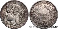 FRANCE 1 franc Cérès, IIe République DEUXIÈME RÉPUBLIQUE Paris 1851 (23mm, 4,96g, 6h) -