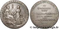 FRANCE Médaille, Compagnie Universelle du Canal maritime ÉGYPTE - CANAL DE SUEZ 1869 (41,5mm, 42,72g, 12h) -