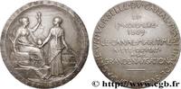 FRANCE Médaille, Compagnie universelle du canal maritime ÉGYPTE - CANAL DE SUEZ (1869) (41mm, 39,70g, 12h) -