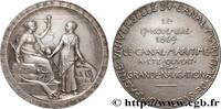 FRANCE Médaille, Compagnie universelle du canal maritime ÉGYPTE - CANAL DE SUEZ (1869) (41,5mm, 41,97g, 12h) -