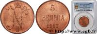 FINLANDE 5 Pennia FINLANDE 1917 (25mm, 6,41g, 12h) -