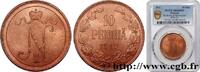 FINLANDE 10 Pennia monogramme Tsar Nicolas II FINLANDE Helsinki 1917 (30mm, 12,80g, 12h) -