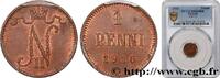 FINLANDE 1 Penni Tsar Nicolas II FINLANDE 1914 (15mm, 1,28g, 12h) -