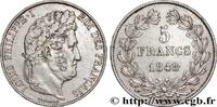 FRANCE 5 francs IIIe type Domard LOUIS-PHILIPPE Ier Paris 1848 (37,24mm, 24,97g, 6h) -