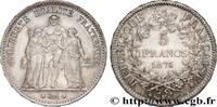 FRANCE 5 francs Hercule TROISIÈME RÉPUBLIQUE Bordeaux 1875 (37mm, 24,95g, 6h) -
