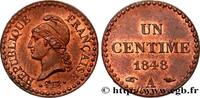 FRANCE Un centime Dupré, IIe République DEUXIÈME RÉPUBLIQUE Paris 1848 (18mm, 1,99g, 6h) -