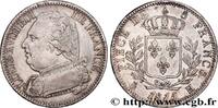 FRANCE 5 francs Louis XVIII, buste habillé LOUIS XVIII La Rochelle 1815 (37mm, 24,78g, 6h) -