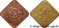 BELGIQUE 2 Francs ville de Gand occupée BELGIQUE 1915 (31mm, 6,57g, 12h) -