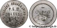 TRANSPORTS (TRAINS, BUS, TRAMWAYS, BATEAUX...) 25 Centimes - Société coopérative PLM La Renaissan TRANSPORTS (TRAINS, BUS, TRAMWAYS, BATEAUX...) Oullins 1916 (21mm, 2,05g, 12h) -
