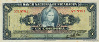 NICARAGUA 1 Cordoba NICARAGUA 1 Cordoba 1954 SUP -