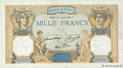 FRANCE 1000 Francs CÉRÈS ET MERCURE type modifié FRANCE 1000 Francs CÉRÈS ET MERCURE type modifié 1937 TTB -
