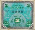 FRANCE 2 Francs DRAPEAU FRANCE 2 Francs DRAPEAU 1944 TB+ -