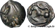 FRANCE Potin à la grosse tête, au bandeau lisse SÉQUANES (Région de Besançon) Ier siècle avant J.-C. (22mm, 5,88g, 3h) -