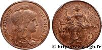 FRANCE 5 centimes Daniel-Dupuis TROISIÈME RÉPUBLIQUE 1907 (25mm, 5g, 6h) -