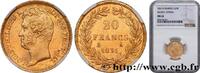 FRANCE 20 francs or Louis-Philippe, Tiolier, tranche insc LOUIS-PHILIPPE Ier Paris 1831 (21mm, 6,45g, 6h) -