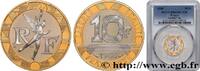 FRANCE Belle Épreuve Or 10 francs Génie de la Bastille COMMÉMORATIVES MONNAIE DE PARIS Pessac 1988 (22,8mm, 12g, 6h) -