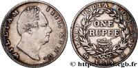 INDES BRITANNIQUES 1 Roupie (Rupee) East India Company William IV INDES BRITANNIQUES Calcutta 1835 (30,50mm, 11,48g, 12h) -