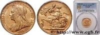 AUSTRALIE - VICTORIA 1 Souverain Victoria type vieille tête AUSTRALIE - VICTORIA Melbourne 1896 (22mm, 8,00g, 12h) -