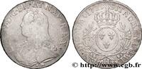 FRANCE Écu aux branches d'olivier, buste habillé LOUIS XV DIT LE BIEN AIMÉ La Rochelle 1729 (40mm, 28,99g, 6h) -