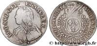 FRANCE Écu aux branches d'olivier, buste habillé LOUIS XV DIT LE BIEN AIMÉ Bordeaux 1730 (40,5mm, 29,08g, 6h) -