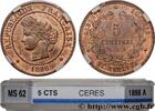FRANCE 5 centimes Cérès TROISIÈME RÉPUBLIQUE Paris 1898 (25mm, 5,00g, 6h) -