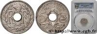 FRANCE Essai de 5 centimes Lindauer maillechort, ESSAI en TROISIÈME RÉPUBLIQUE Paris 1938 (17mm, 1,5g, 6h) -