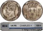 FRANCE 1/4 franc Charles X CHARLES X Paris 1830 (15mm, 1,25g, 6h) -