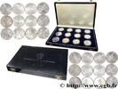 Coffret, 12 médailles des sites olympiques d’hiver 1992 FRANKREICH JEUX OLYMPIQUES  1992 (21mm, 120,41g, 12h) SS