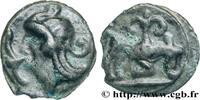 FRANCE Potin au taureau et au lis, classe Ia HAUTE ET MOYENNE SEINE Ier siècle avant J.-C. (17mm, 3,28g, 9h) -