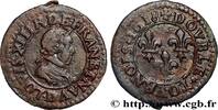 FRANCE Double tournois, type 4 LOUIS XIII LE JUSTE Lyon 1618 (20mm, 1,94g, 6h) -