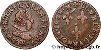 FRANCE Double tournois, type 7 LOUIS XIII LE JUSTE Bordeaux 1628 (20,5mm, 2,99g, 6h) -