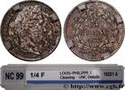 FRANCE 1/4 franc Louis-Philippe LOUIS-PHILIPPE Ier Paris 1832 (15mm, 1,22g, 6h) -