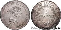 ITALIE - PRINCIPAUTÉ DE LUCQUES ET PIOMBINO - FÉLI 5 Franchi ITALIE - PRINCIPAUTÉ DE LUCQUES ET PIOMBINO - FÉLIX BACCIOCHI et ÉLISA BONAPARTE Florence 1805 (37,5mm, 24,98g, 6h) -
