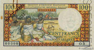 MADAGASCAR 100 Francs - 20 Ariary Spécimen MADAGASCAR 100 Francs - 20 Ariary Spécimen 1966 SUP+ -