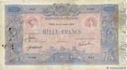 FRANCE 1000 Francs BLEU ET ROSE FRANCE 1000 Francs BLEU ET ROSE 1909 TB -