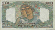 FRANCE 1000 Francs MINERVE ET HERCULE FRANCE 1000 Francs MINERVE ET HERCULE 1950 TTB+ -