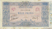 FRANCE 1000 Francs BLEU ET ROSE FRANCE 1000 Francs BLEU ET ROSE 1925 TB -