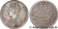 INDES BRITANNIQUES 1 Roupie Victoria INDES BRITANNIQUES Bombay 1878 (30,5mm, 11,45g, 12h) -
