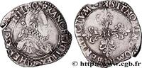 FRANCE Demi-franc au col fraisé HENRI III Bordeaux 1578 (27mm, 6,75g, 10h) -