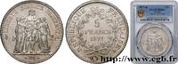 FRANCE 5 francs Hercule TROISIÈME RÉPUBLIQUE Bordeaux 1877 (37mm, 25g, 6h) -