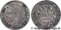 FRANCE 20 centimes Cérès, IIe République DEUXIÈME RÉPUBLIQUE Bordeaux 1850 (15mm, 1,07g, 6h) -